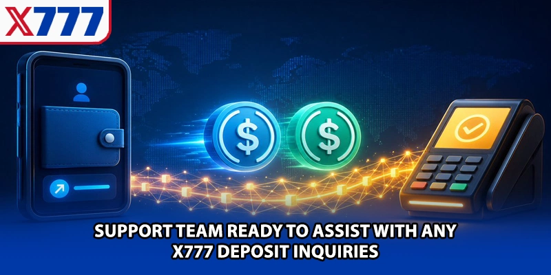 Support team ready to assist with any X777 deposit inquiries